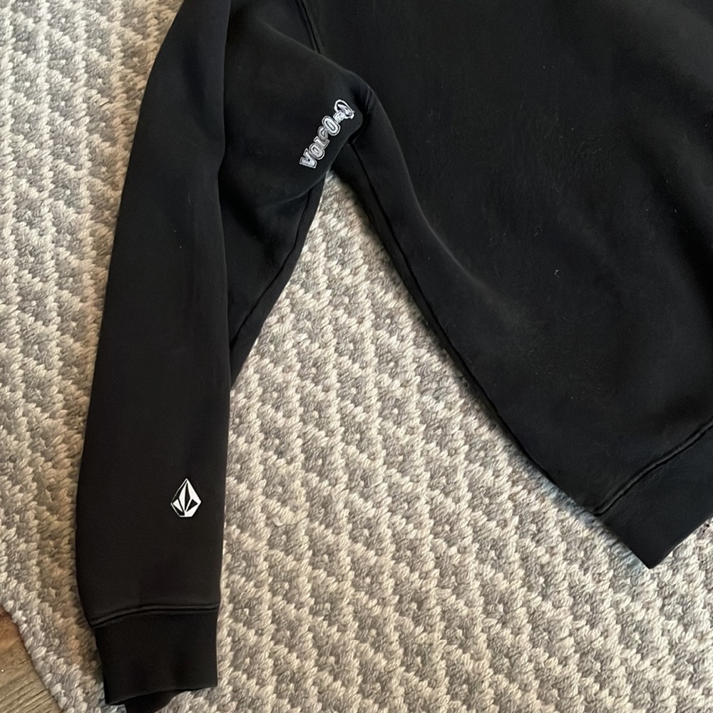 Volcom Hoodie Black Teal Zip Up - Picture 5 of 7